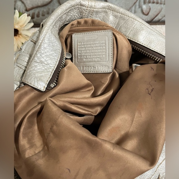 COACH THOMPSON Woven Metallic Juliette XL Bag # 11980 - Picture 10 of 13